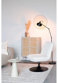 Biele kreslo z textílie bouclé Jax – White Label