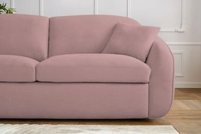 Svetloružová rozkladacia pohovka 235 cm Cezanne – Bobochic Paris