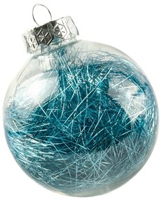 DECOLED Súprava ozdôb, d. 8 cm, tyrkysová