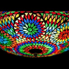 Turecká lampa stropnica mozaiková Melon LIVELY Ø38