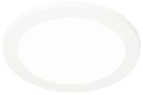 Stropné svietidlo biele 22,5 cm vrátane LED 3-stupňové stmievateľné IP44 - Steve