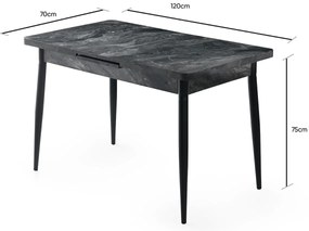 Jedálenský stôl Ay Anthracite