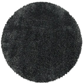 Koberce Breno Kusový koberec FLUFFY kruh 3500 Grey, sivá,120 x 120 cm