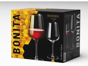 BOHEMIA PRESTIGE BONITA POHÁR NA VÍNO 450ML SADA 6KS