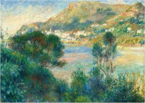 Sklenený obraz - Auguste Renoir, View of Monte Carlo from Cap Martin, reprodukcia (70x50 cm)