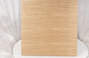 AKCIA Čierny jedálenský stôl s doskou v dekore dub PURO 60x60 II. akosť