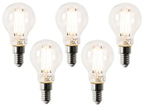Sada 5 inteligentných LED žiaroviek E14 P45 4,5 W 470 lm 1800-4000K