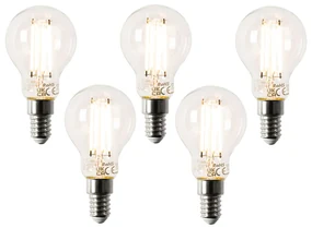 Sada 5 inteligentných LED žiaroviek E14 P45 4,5 W 470 lm 1800-4000K