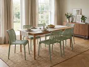 Plastová stolička TREGO, zelená