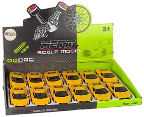 Lean Toys Autíčko na trecí pohon 1:36 svetelné a zvukové efekty - žlté