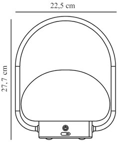 Nordlux Čierna prenosná LED lampa Sponge To Go 4,8W 2018145003