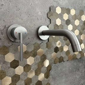 Rea Argon, umývadlová batéria pod omietku + montážny systém BOX, brúsená oceľ, REA-B3912