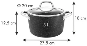 Tescoma Hrniec PRESIDENT Stone s pokrievkou, 3 l