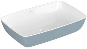 VILLEROY &amp; BOCH Artis obdĺžnikové umývadlo na dosku bez otvoru, bez prepadu, 580 x 380 mm, Frozen, 417258BCS6