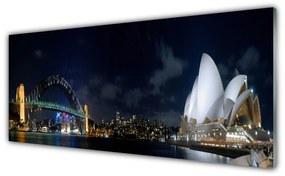 Obraz na akrylátovom skle Sydney most architektúra 125x50 cm