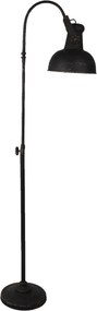 Čierna stojaca lampa Lumos s patinou - 59 * 27 * 189 cm