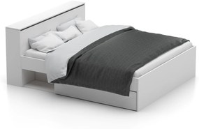 DREVONA Manželská posteľ biela 180 cm TEA