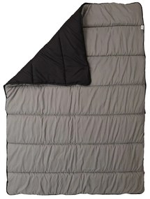 Celoročná prešívaná prikrývka 140x200 cm z dutého vlákna, čierna