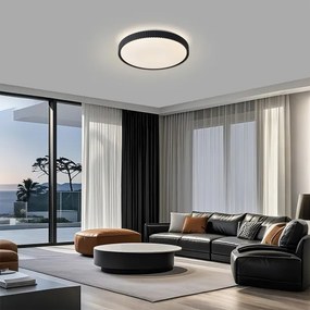 Brilagi - LED stmievateľné stropné svietidlo CORVO LED/72W/230V 3000-6000K čierne pr. 50 cm + diaľkové ovládanie