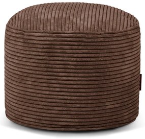 Tmavohnedý menčestrový sedací vak Mini – SLOWDOWN