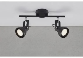Nordlux - Bodové svietidlo ASLAK 2xGU10/35W/230V čierna