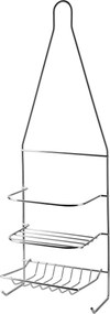 Kúpeľňová polička CARL SILVER 15x46 cm strieborná