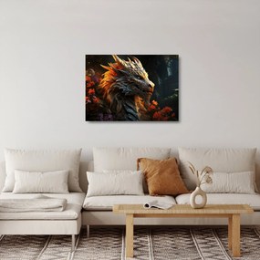 Sklenený obraz - Drak (70x50 cm)