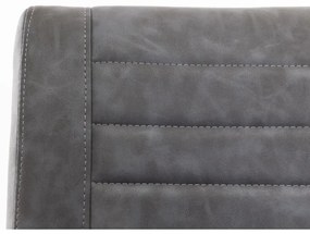furniture-nabytek.cz - Masívna jedálenská zostava Bullwer so 4 stoličkami Picton, šedá/biela, lakované akácie/kov/umelá koža
