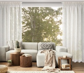 ZÁVES NA PÁSKE KARLI 140X270 CM KRÉMOVÁ