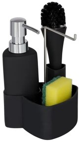 WENKO 3620127800 - Umývacia sada EMPIRE 11x19 cm čierna/strieborná