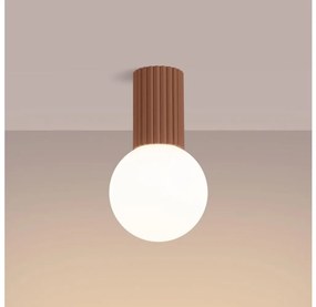 Sollux SL.1733 - Kúpeľňové stropné svietidlo HALO 1xG9/8W/230V IP44 hnedá