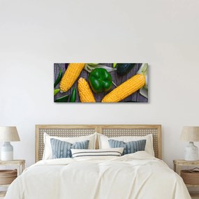 Obraz zeleniny (120x50 cm)
