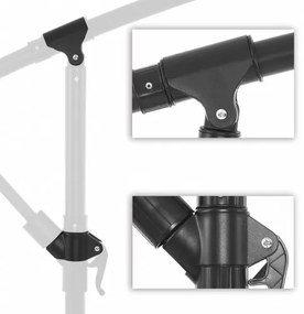 Záhradný slnečník 3m LED SONGMICS GPU018M01