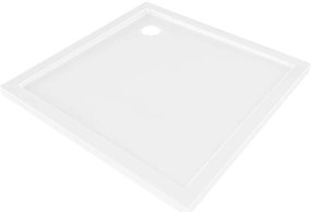 Mexen Flow Slim, štvorcová sprchová vanička 85 x 85 cm, biela lesklá, 46S108585