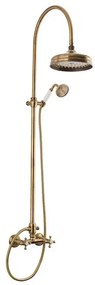 Paffoni Ricordi sprchový systém s kohútikovou batériou bronz ZCOL000BR