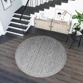 Koberec ARRUBA 4917 svetlosivý kruh