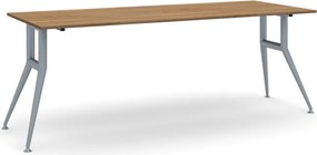 Rokovací kancelársky stôl WIDE, 220x80 cm, orech