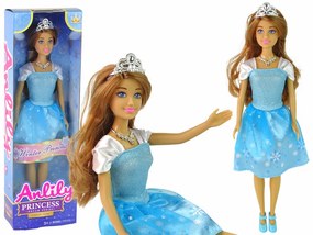 Lean Toys Bábika Anlily – Princezná v modrých šatách