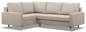 Rohová rozkladacia sedačka BLANK Elegant ľavá, béžová