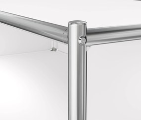 Kovová komoda »CN3« s 2 výklopnými priečinkami a 2 zásuvkami, biela