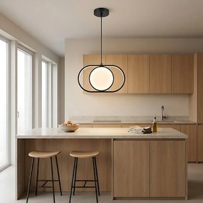 Toolight Toolight, LED závesné svietidlo 18W, 4000K, APP1554-CP, čierna, OSW-05662