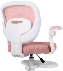 Detská otočná stolička Neoseat JUNI 008 s podnožou — látka, ružová