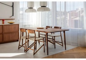 Čierna/hnedá jedálenská stolička Fawn – Gazzda