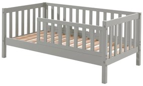 Sivá detská posteľ Vipack Junior, 70 x 140 cm