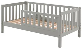 Sivá detská posteľ Vipack Junior, 70 x 140 cm