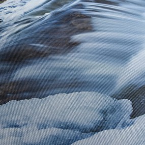 Obraz rieky v zime (120x50 cm)