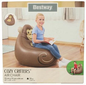 KIK BESTWAY 75116 Kreslo dole nafukovacie zvieratá