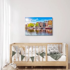 Obraz - Tancujúce domy, Amsterdam (90x60 cm)