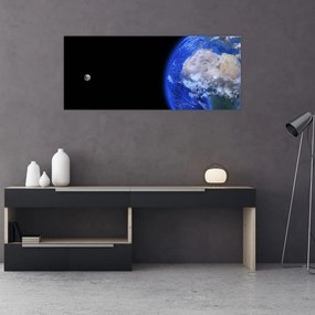 Obraz Mesiaca a Zeme (120x50 cm)