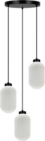 Závesná lampa s tromi ryhovanými tienidlami Vilar K-5735